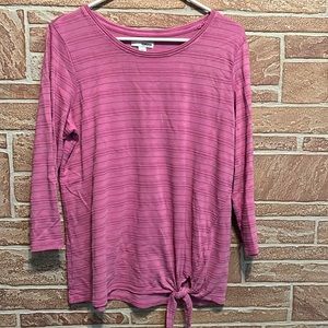 Women’s Pinkish purple 3/4 sleeved top Sonoma Medium M